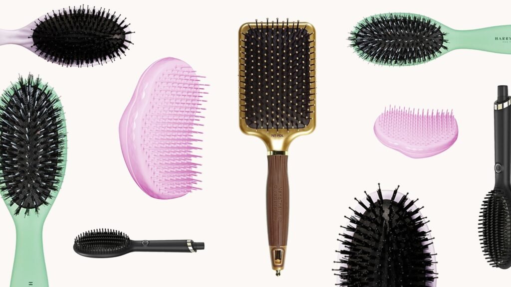 this image shows Brushes for Different Hair Types